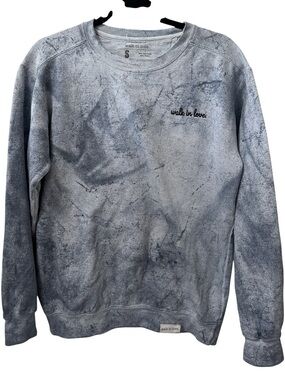 Walk in Love grey tie-dye crewneck sweatshirt size small